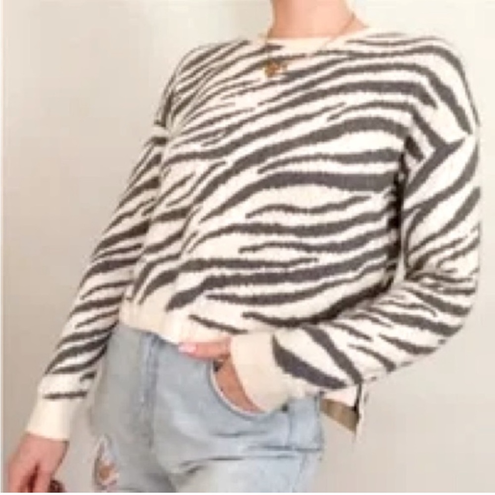 🌟HP🌟 Zebra sweater